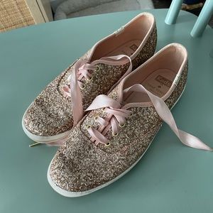 Blush Pink Glitter Kate Spade Keds